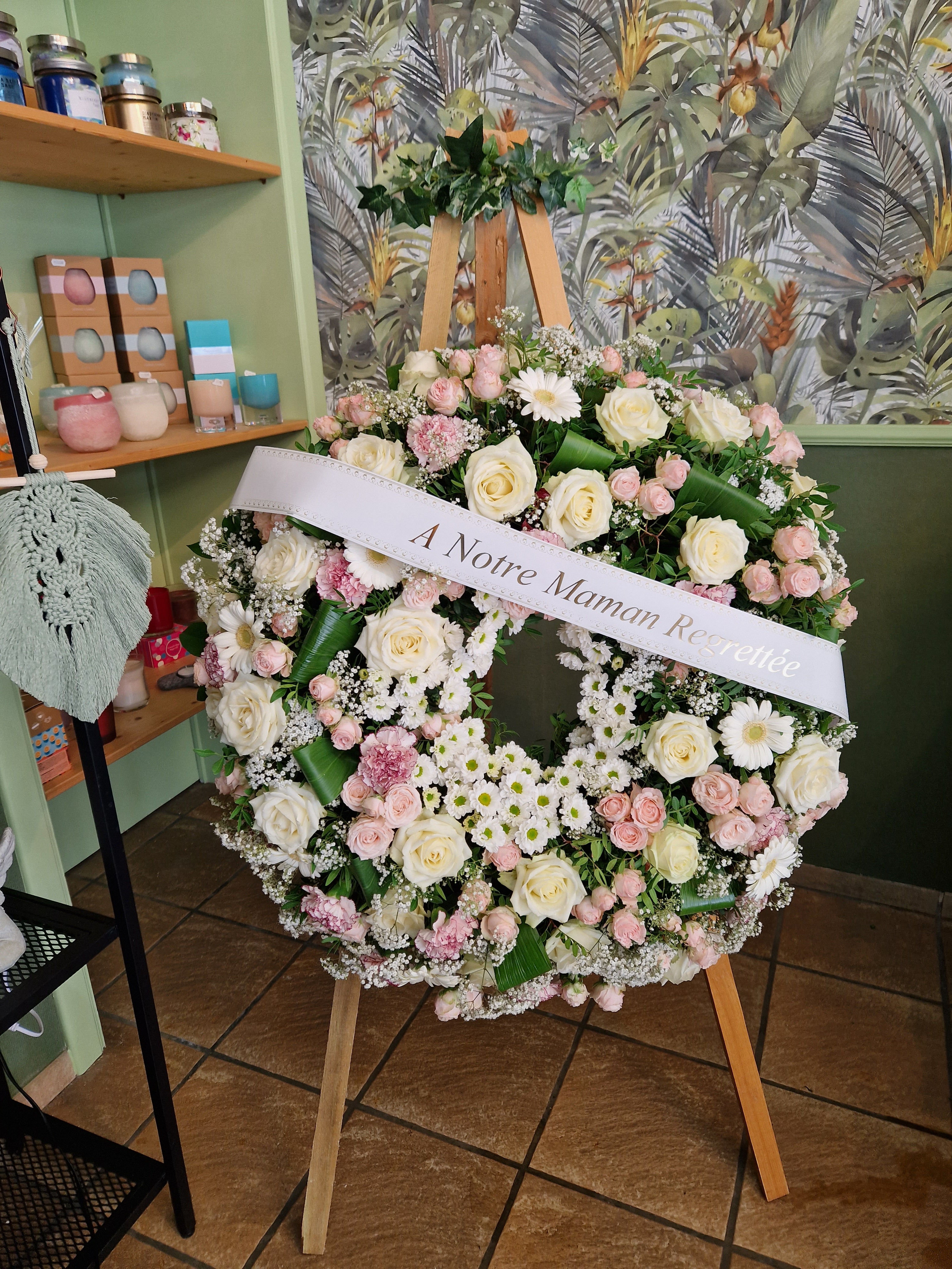 Couronne funéraire "Tendre souvenir"