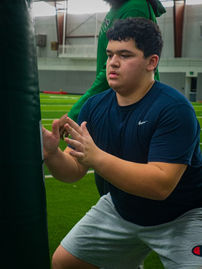 North Texas football training with Trench Mobb Academy