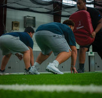 North Texas football training with Trench Mobb Academy