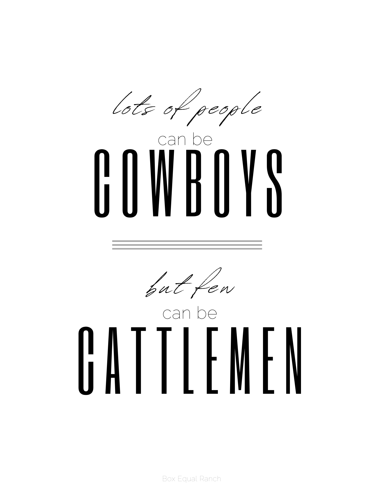 Cattlemen Print