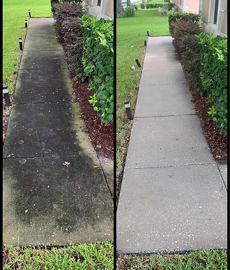 sidewalk pressure washing