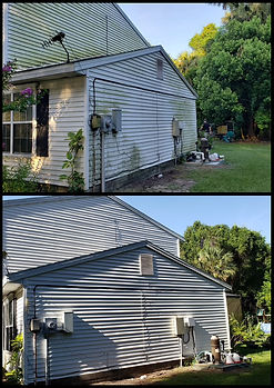 Professional house washing completed by Stokes Professionals Inc.