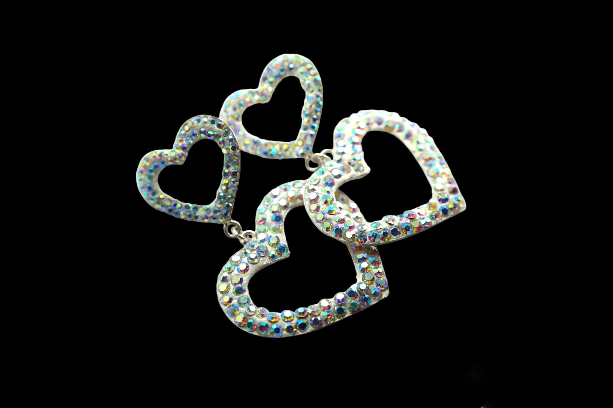 Aretes 2 corazones