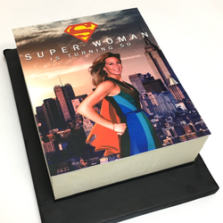 Superwoman Edible Print Cake