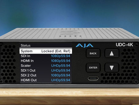 【AJA UDC-4K】具備影格同步功能的 12G-SDI 和 HDMI 升、降、交叉轉換器