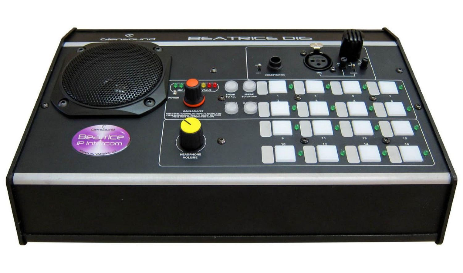 Glensound Beatrice D16 – 16 通道桌上型對講機