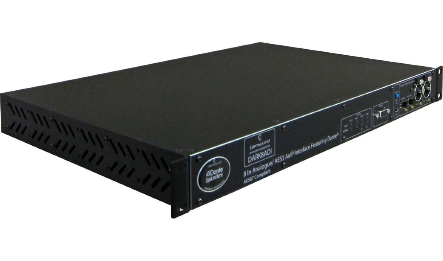 Glensound DARK8ADI - 8 路類比、4 路 AES3 輸入 機架式網路音訊介面