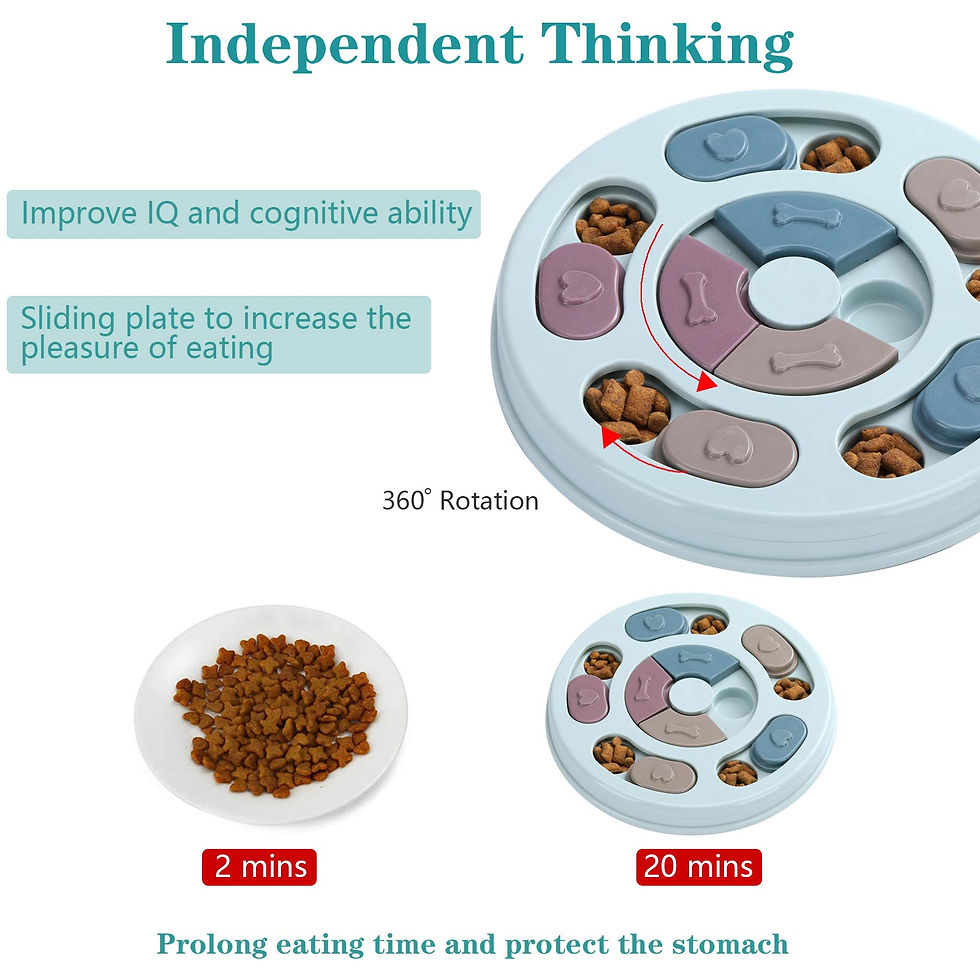 Miniatura: Dog Treat Puzzle Toy Food Dispenser IQ Training Mental Enrichment Slow Feeder In