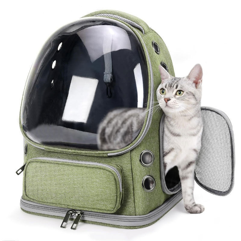 Miniatura: Pet Cat Carrier Bag Outdoor Travel Backpack for Cats Small Dogs Breathable Cat C