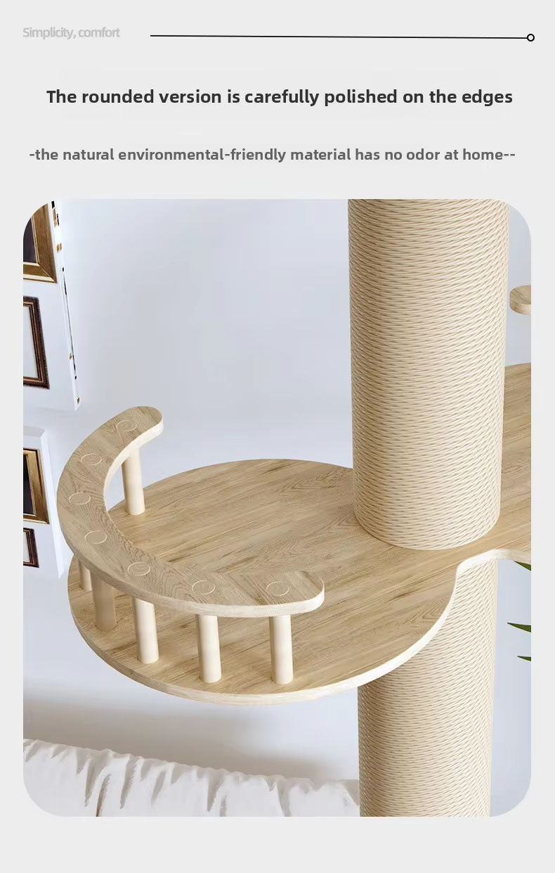 Miniatura: Torre de Escalada para Gatos Ecológica e Sem Furos