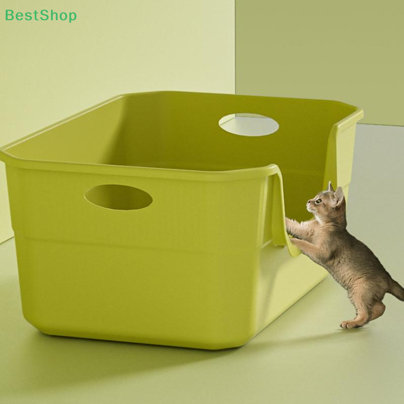 Miniatura: ♥Caixa de areia extragrande para gatos; design semifechado 