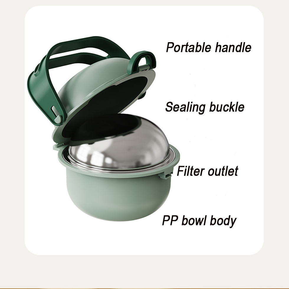 Miniatura: Pet portable carrying bowl folding bowl outdoor hiking dog dual bowl feeding and
