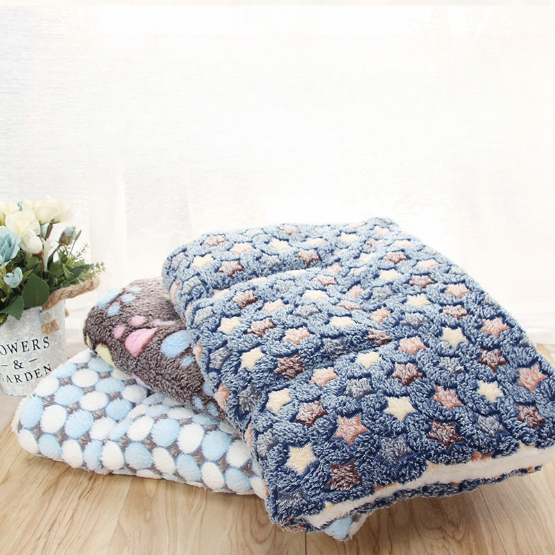 Miniatura: Soft Flannel Thickening Pet Soft Fleece Pad Pet Blanket Mattress Puppy Cat Mat W