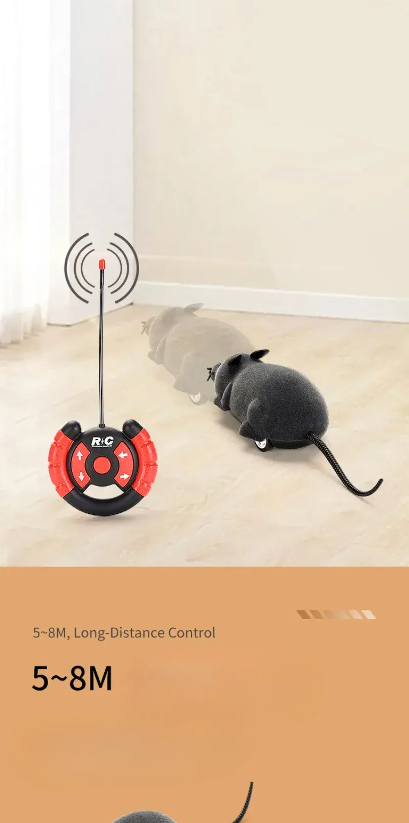 Miniatura: Robot Mouse Rat Funny Cat Toy with Remote Control Multicolor Mouse Wireless Cont