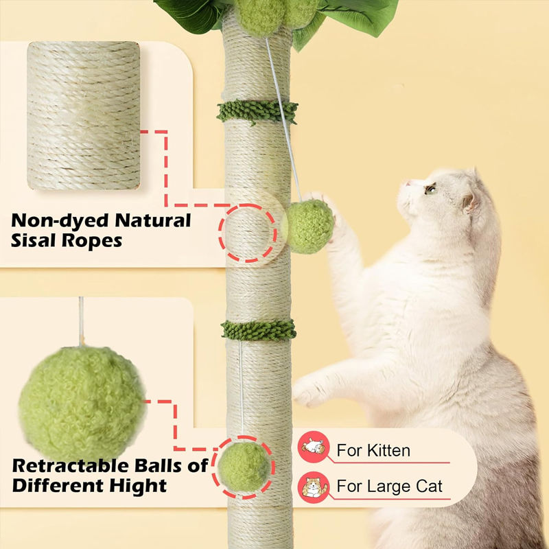 Miniatura: Cat Scratching Pos for Cats 65cm Tall Scratch Tree with Premium Sisal Rope Two I