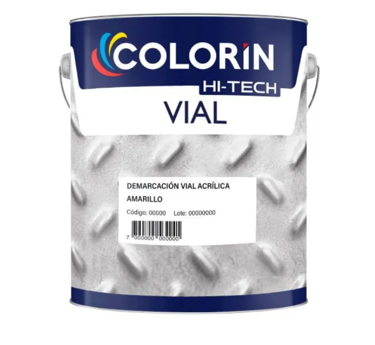 Demarcación vial acrílica