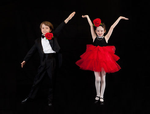Age 5 - Male and Female Tap Dancers in Costume