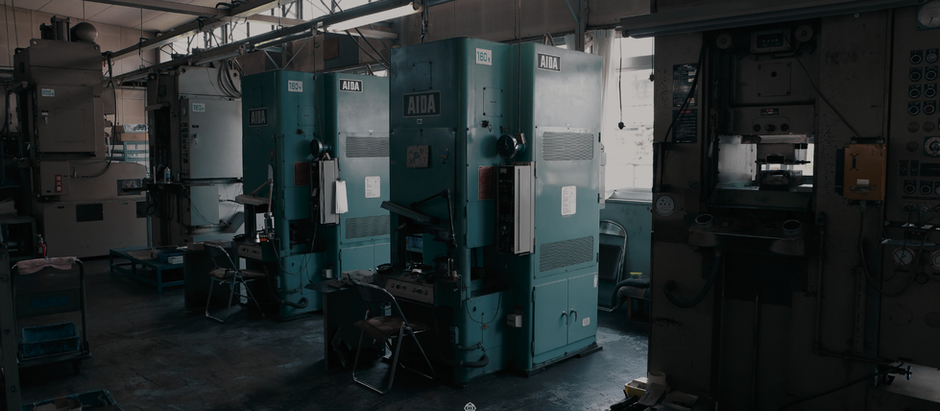 Precision Manufacturing process in Japan used to finish KIO YAMATO Japanese titanium eyewear and frame components.