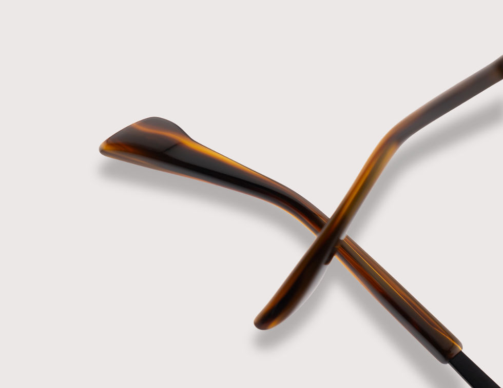 KT-563U Full Titanium aviator in a two tone graphite brushed titanium