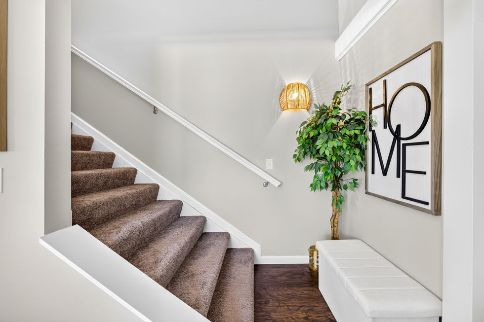Stairs off the living area