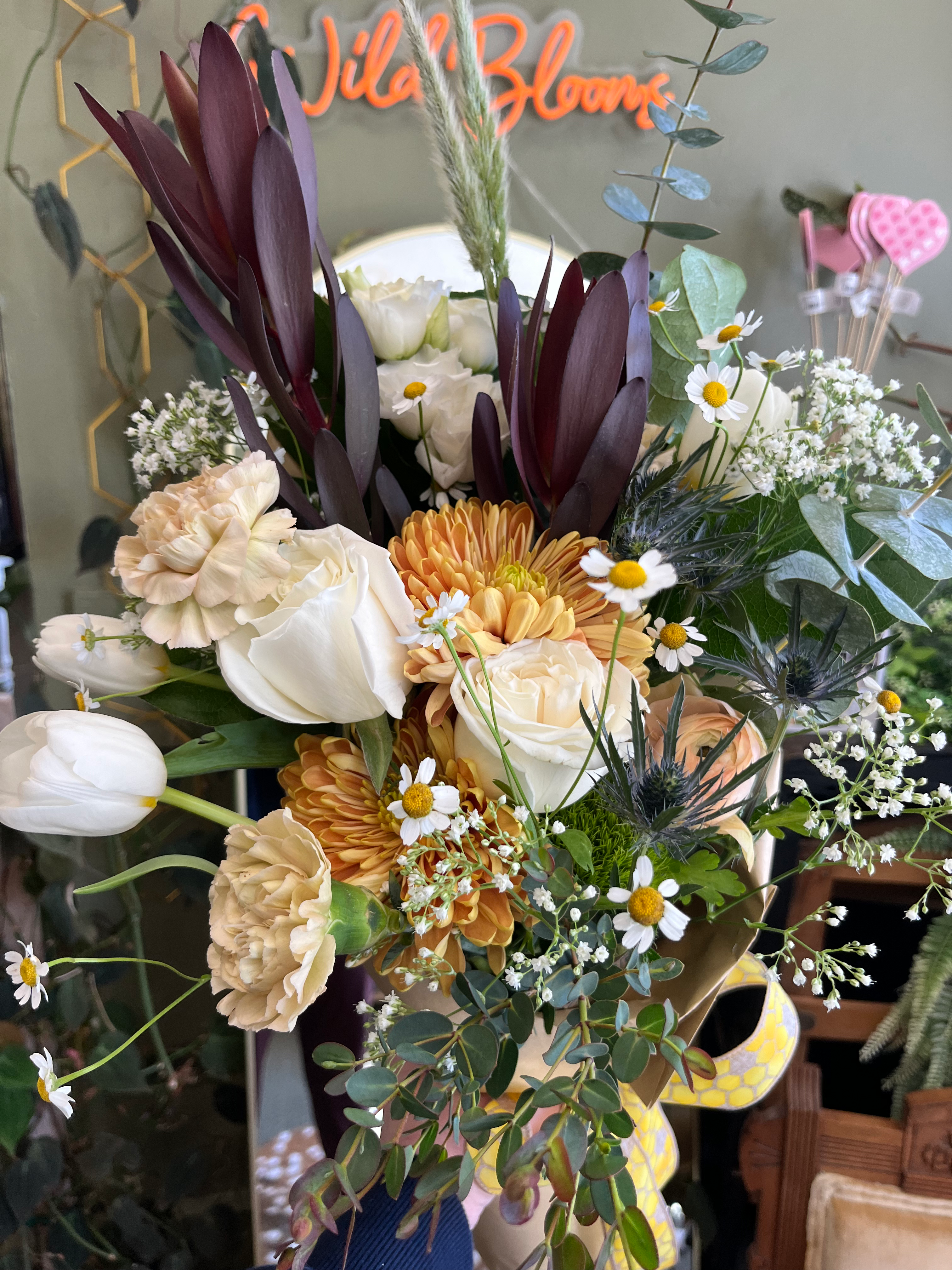 Neutral Hand Tied Bouquet