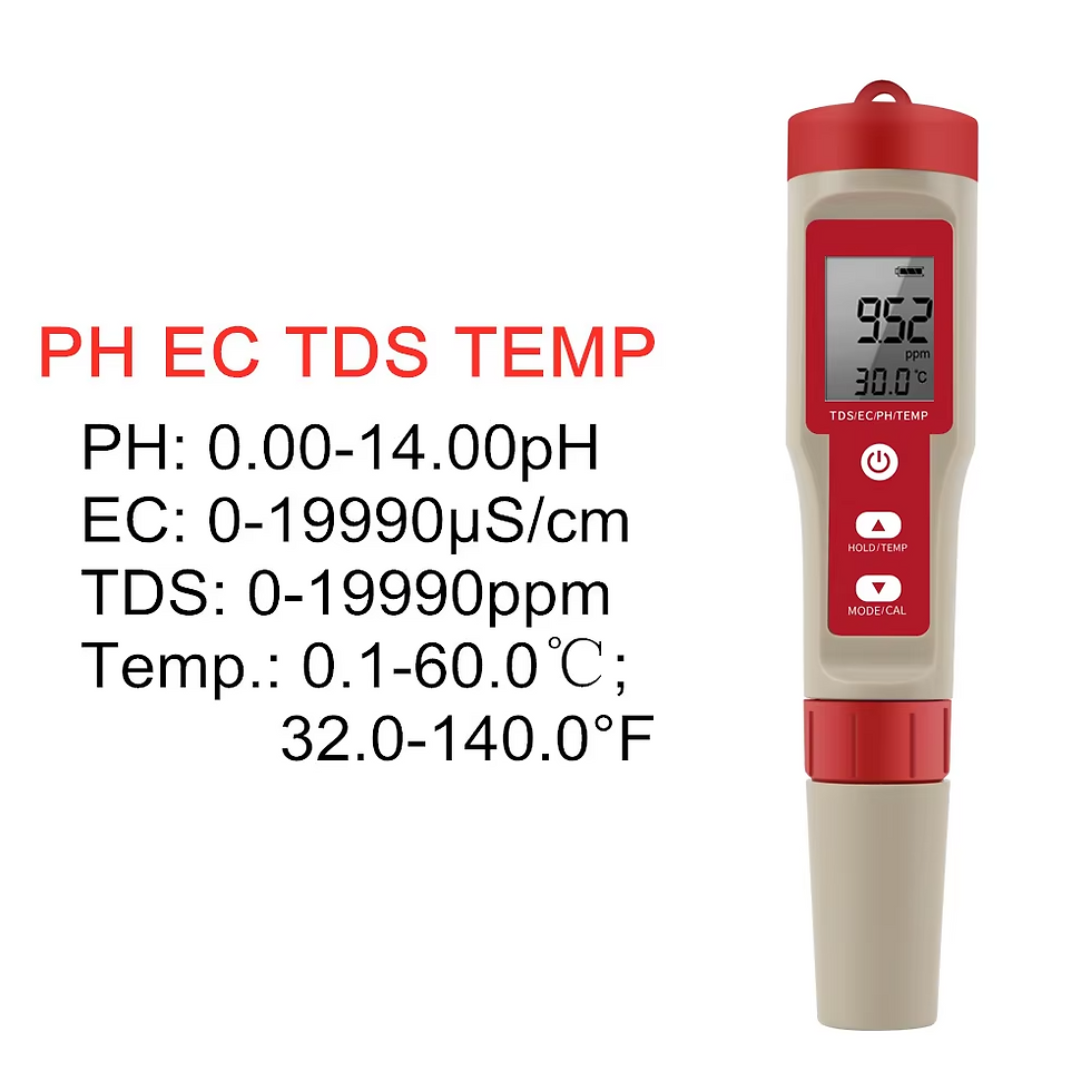 Miniatura: 4 in 1 Digital PH EC Meter LCD Tester Pocket Hydroponics Aquarium Water Test Pen