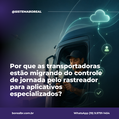 Por que as transportadoras estão migrando do controle de jornada pelo rastreador para aplicativos especializados?