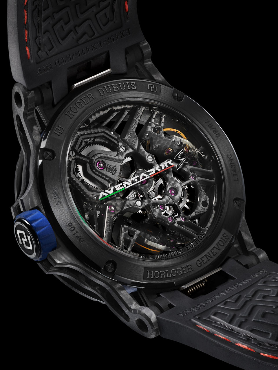 Excalibur Roger Dubuis macro close up of the inner mechanism photography