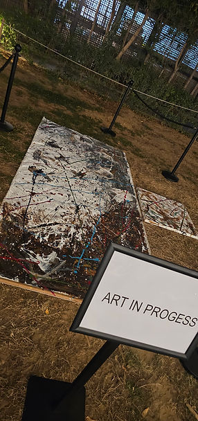 Dubai large abstract art