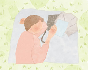 昼寝をしているイラスト