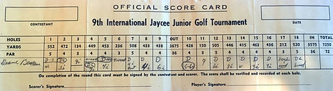 Old Golf Yardage Book