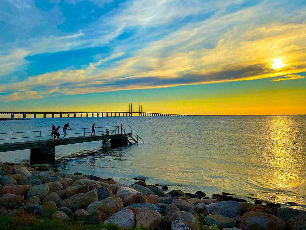 Sibbarp Malmö med fantastisk utsikt över Öresund och Öresundsbron till Danmark