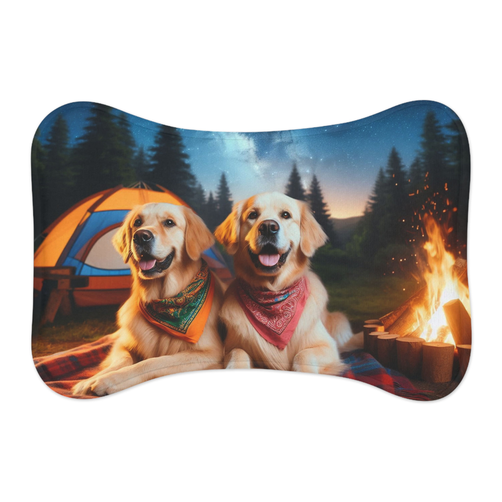 Camping Vibes Pet Feeding Mat - Perfect for Dog Lovers!