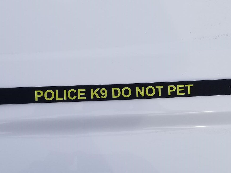 Thumbnail: Dog Collar " Police K9 Do Not Pet"