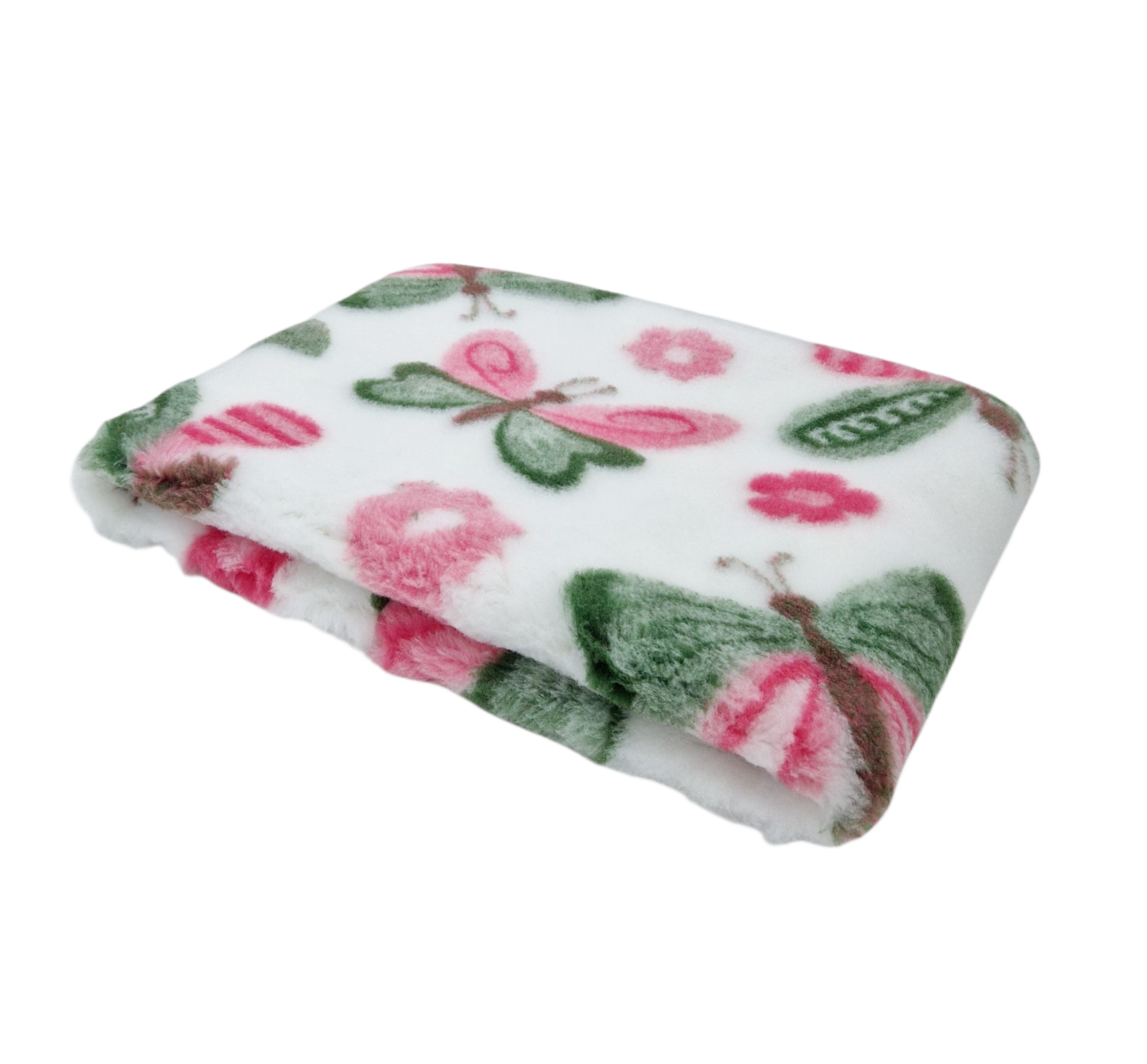 Pink & Green Butterfly Non Slip Vet Bedding