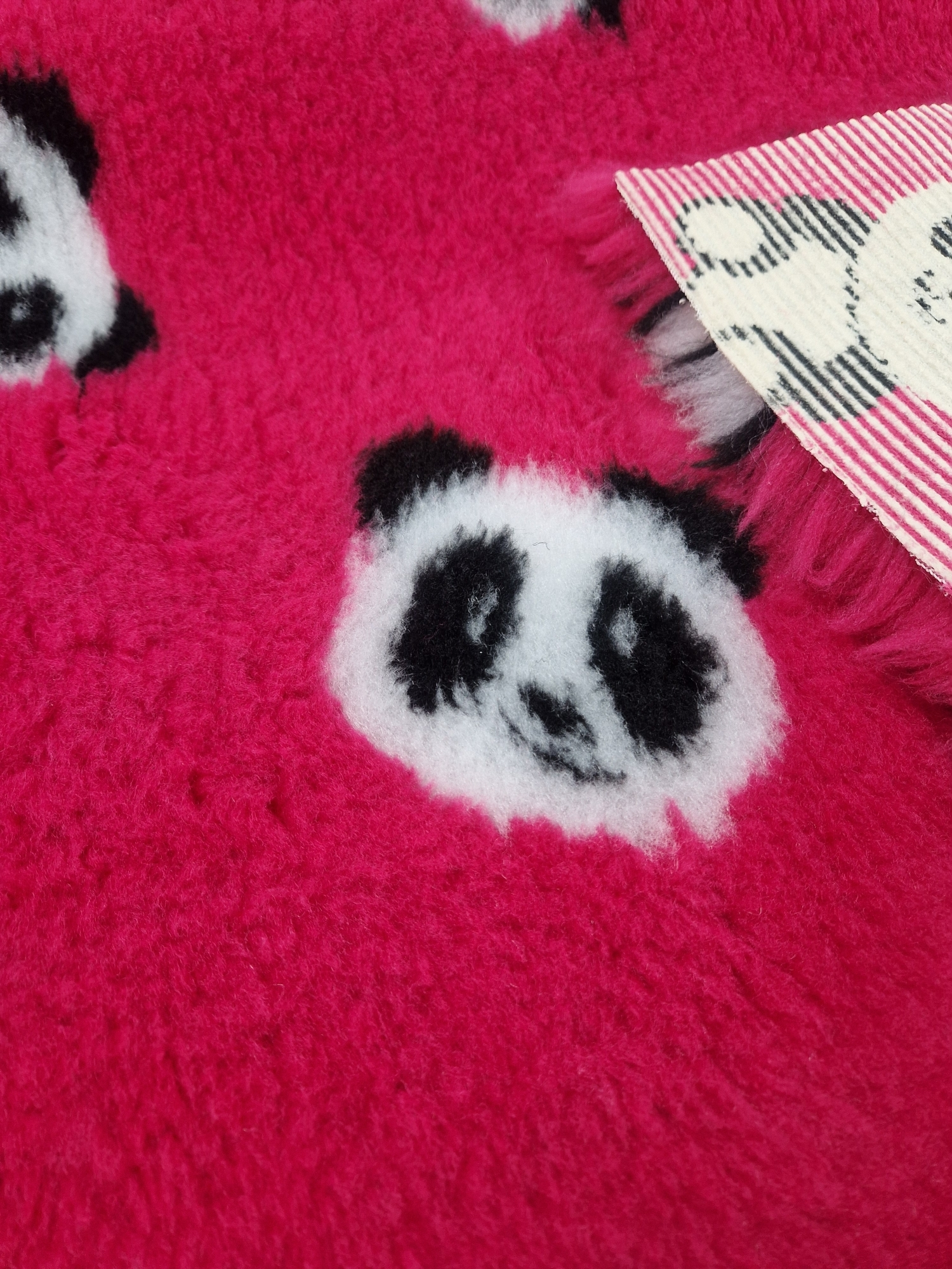 Pink Panda Print Non Slip Vet Bedding