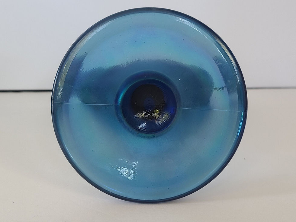 Thumbnail: Fenton Blue Fan Vase Metropolitan Museum of Art