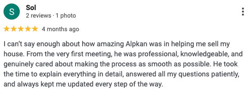 Testimonial from Sol