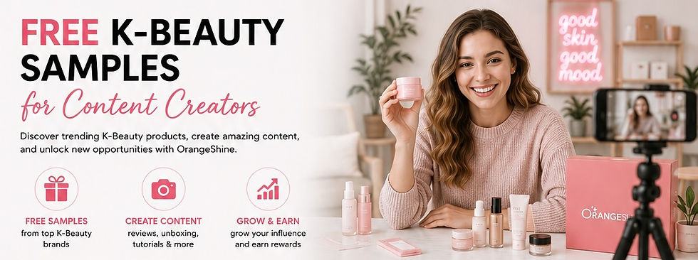 Free K-Beauty Samples for Content Creators