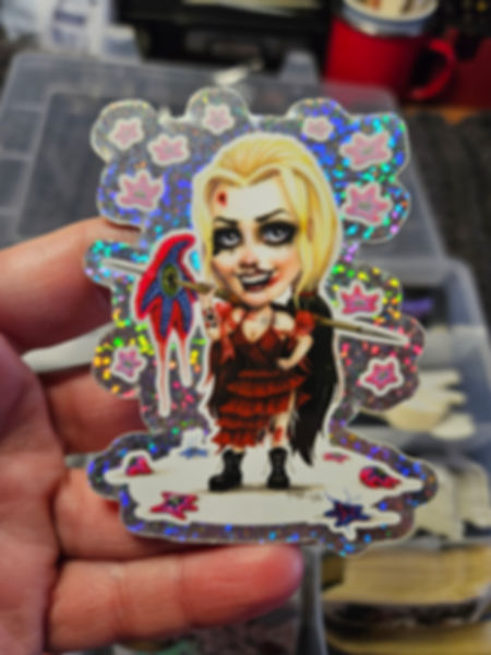 Harley Quinn vs Starro Vinyl Sticker