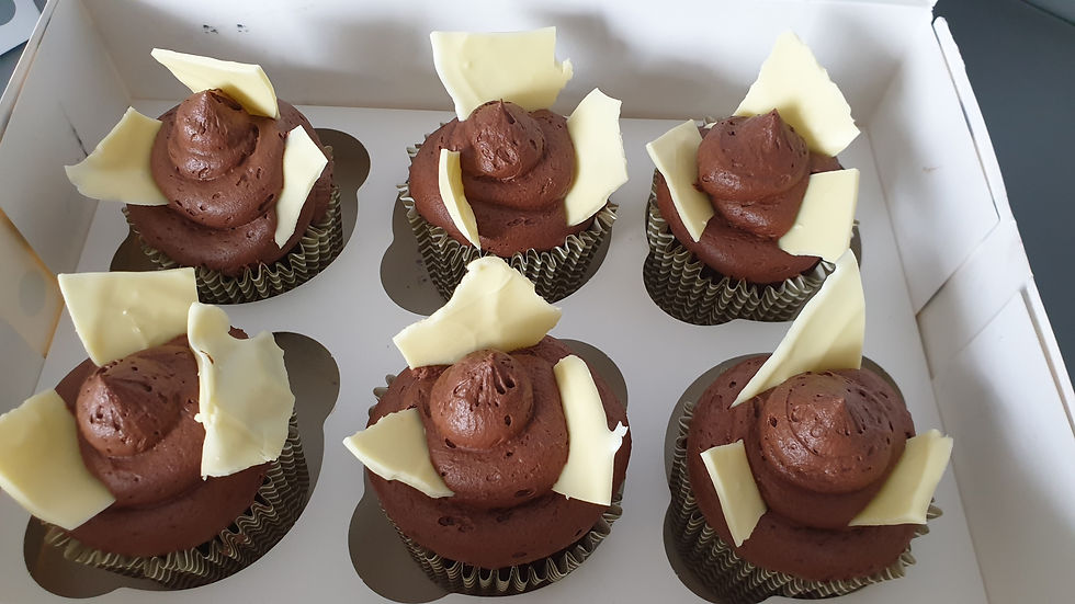 Double chocolate with white chocolate sh