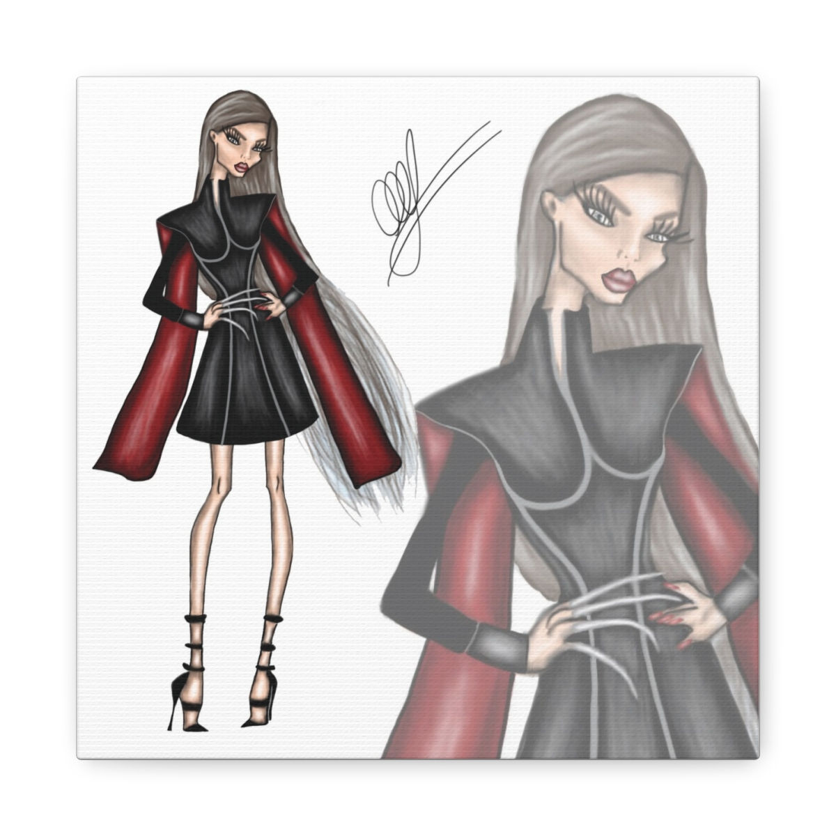 Nekote Croquis Print