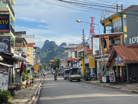 Vang Vieng straat