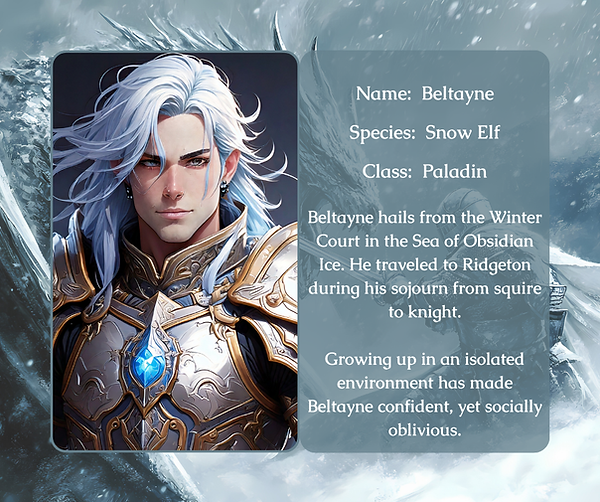 Beltayne Character Card