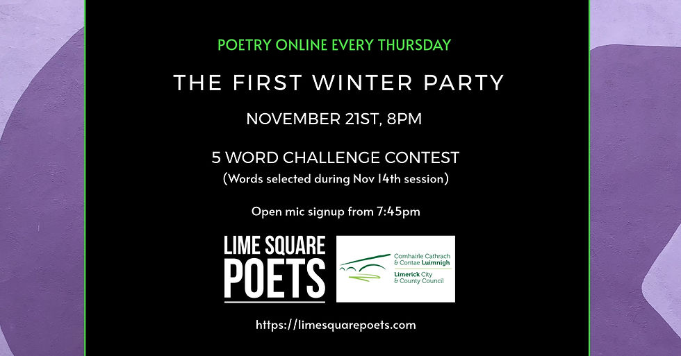 The First Winter Party - 5 Word Challenge Open Mic