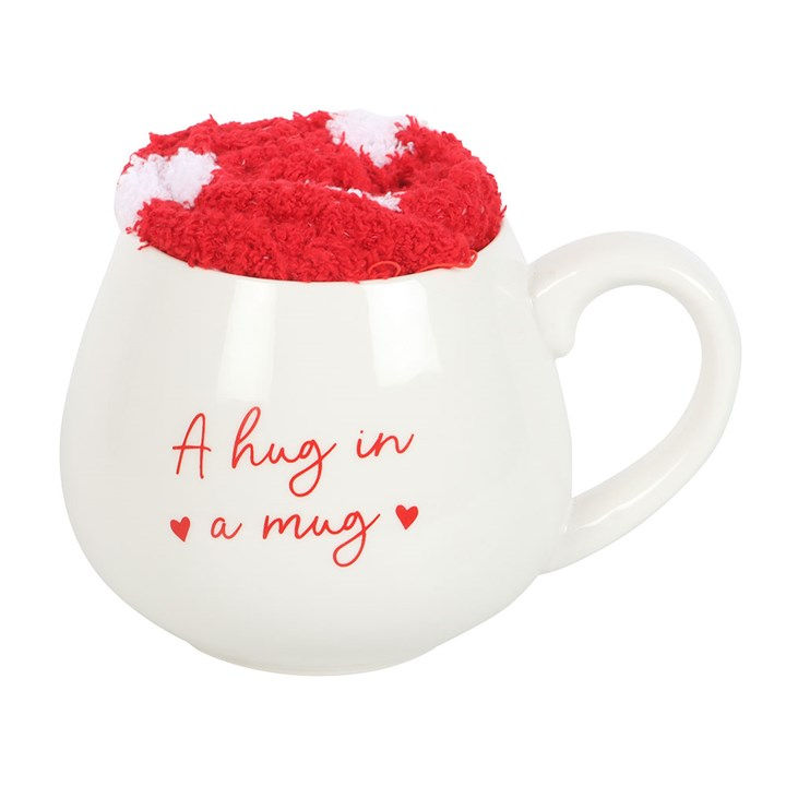 Thumbnail: Hug in a Mug Heart Mug and Socks Set