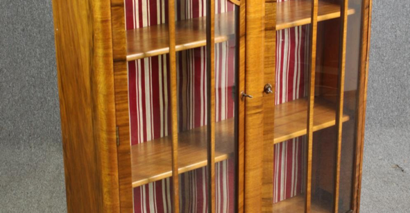 STUNNING ART DECO DISPLAY CABINET