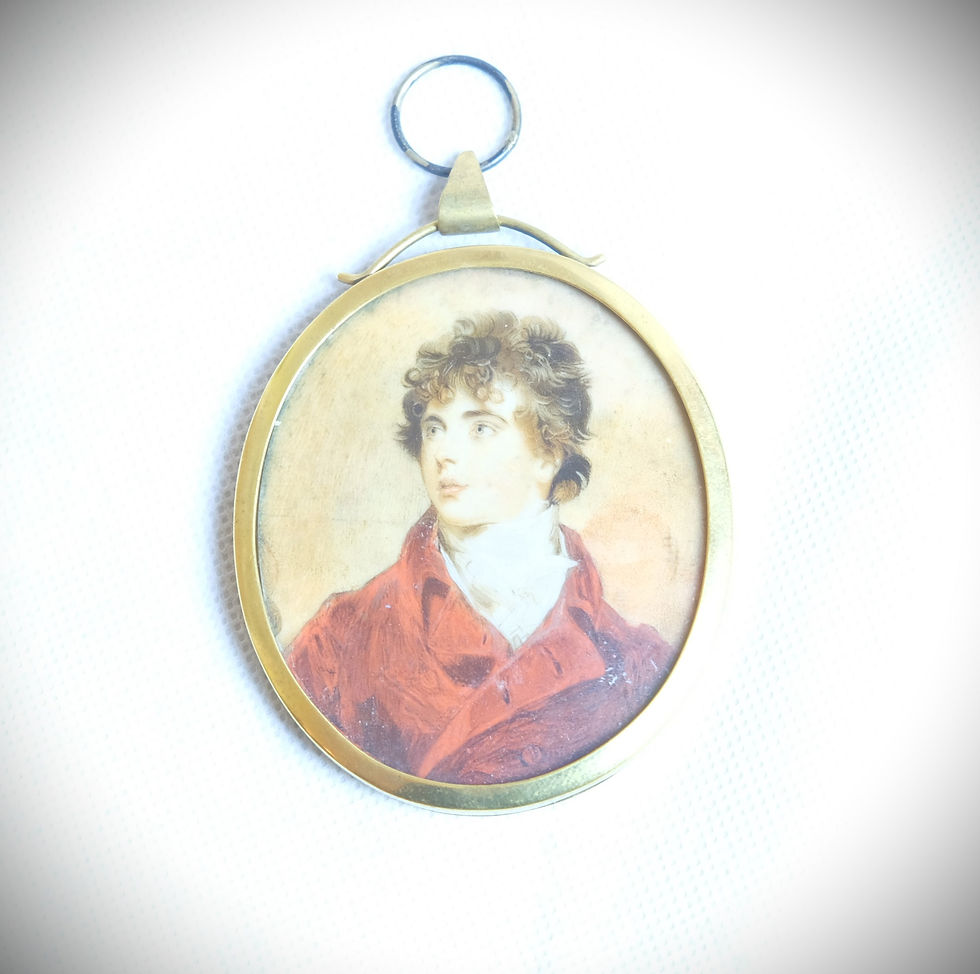 An attractively framed miniature of Lord Melbourne