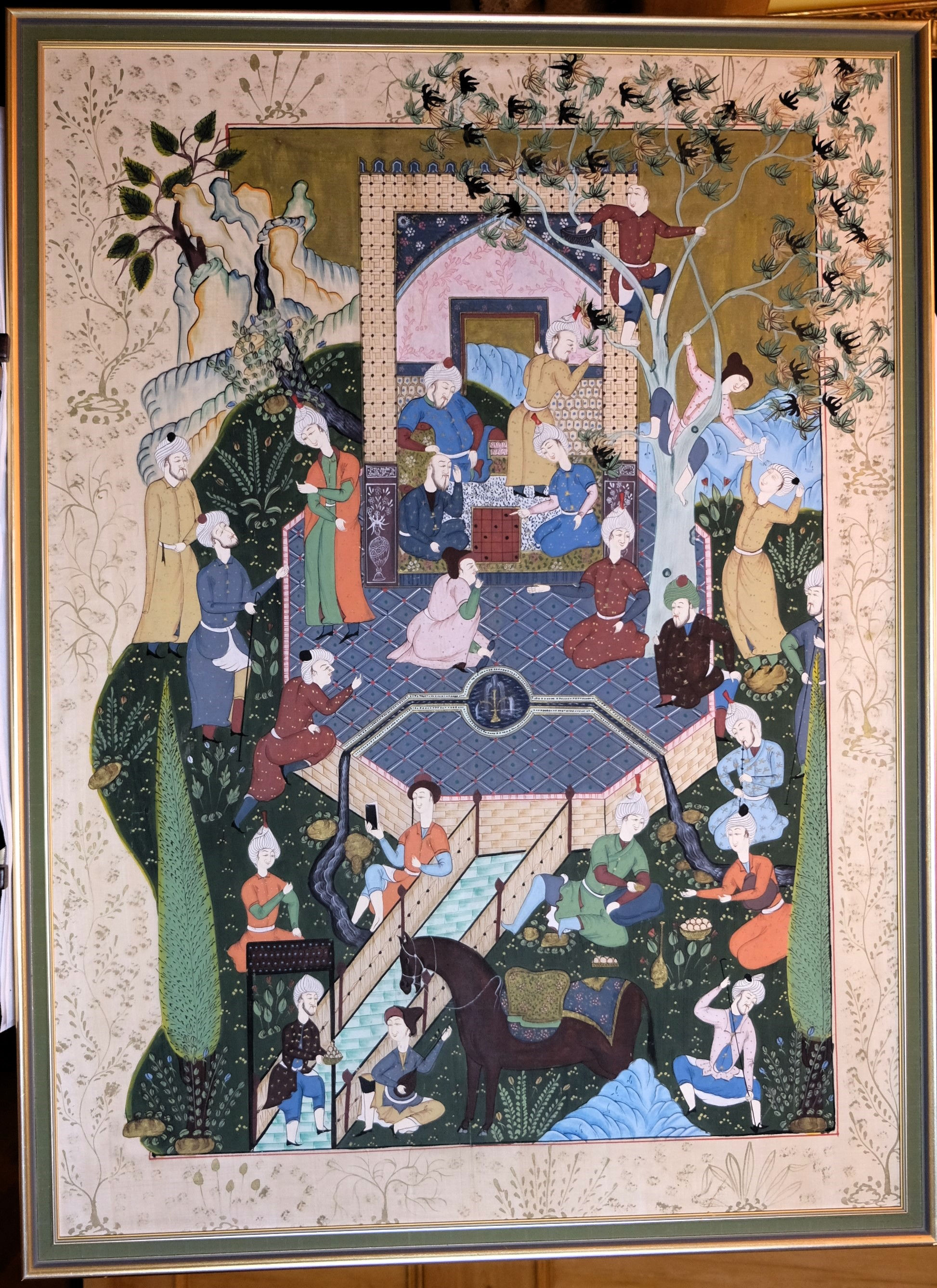 Modern Persian/Uzbek painting on board