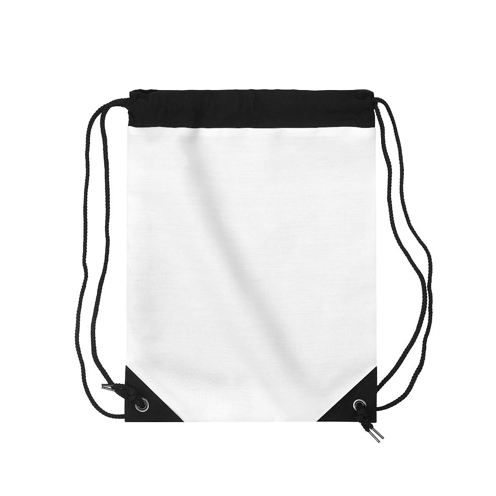 Thumbnail: FARFROMBÜLLYEN - White Drawstring Bag